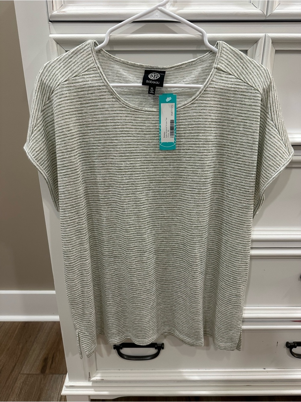 Bobeau Relaxed Fit Striped Tee